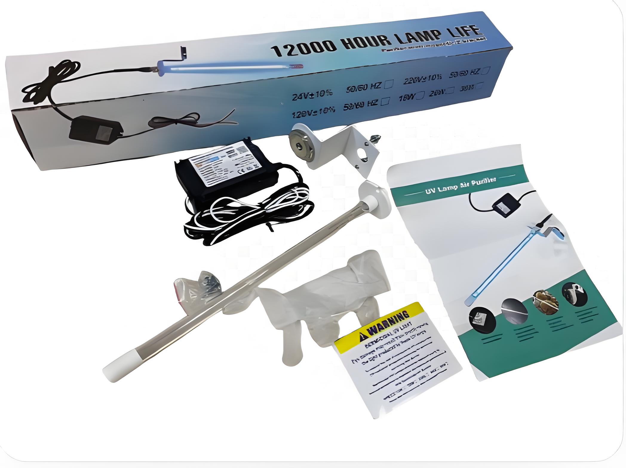 Real Factory 24 V HVAC Air Purificador UV Light Coil Cleaner Germicidal 14 '18W UVC para aire acondicionado de CA con imán